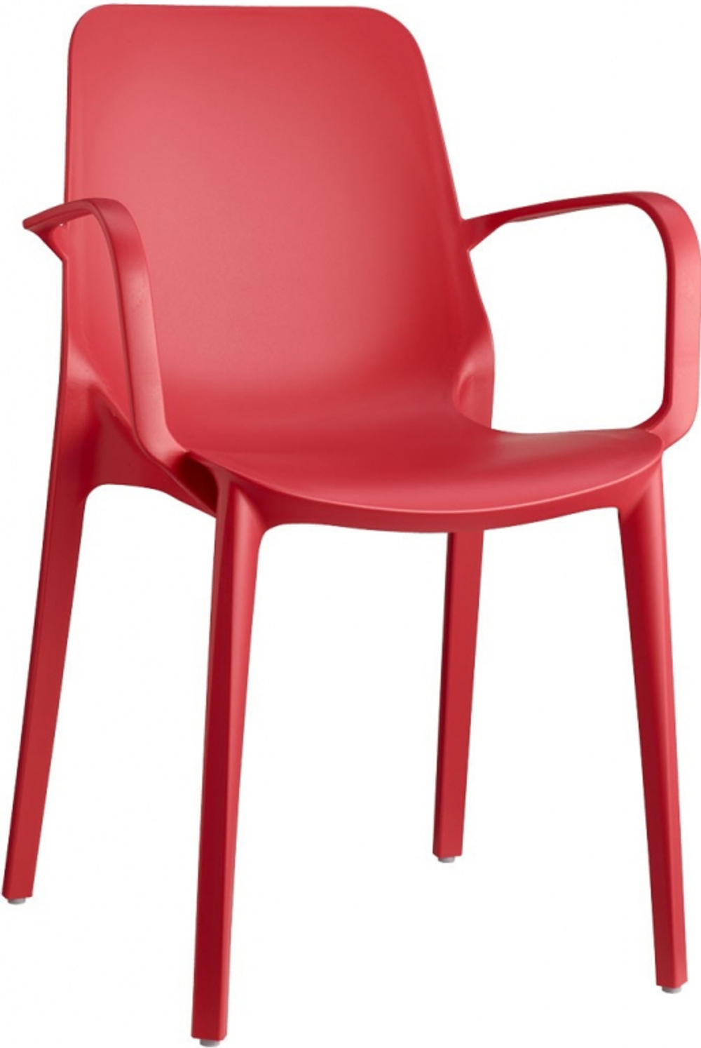 Кресло пластиковое Scab Design Ginevra, красный