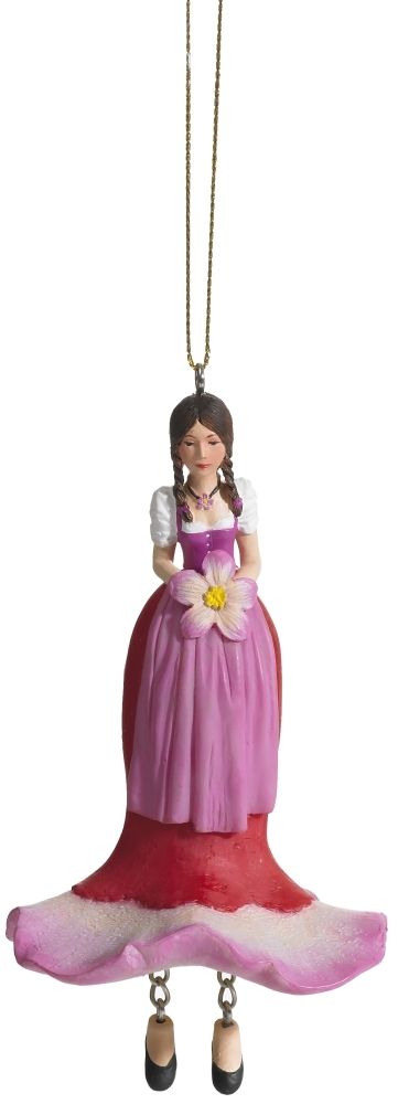 Фигурка декоративная Fiebiger Floristik: Blumenmädchen (цветочная фея) Эдельвейс l=12 см