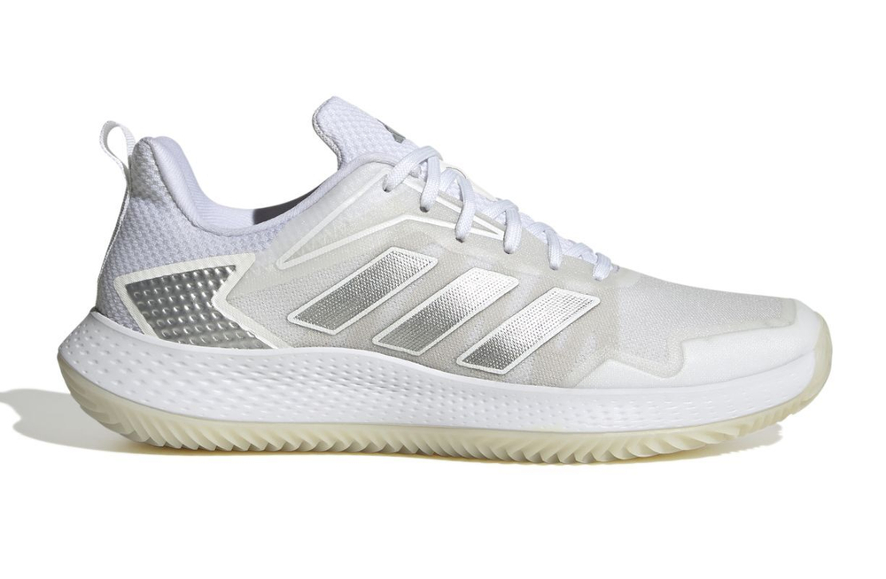 Женские Кроссовки теннисные Adidas Defiant Speed W Clay - cloud white/silver metallic/grey one