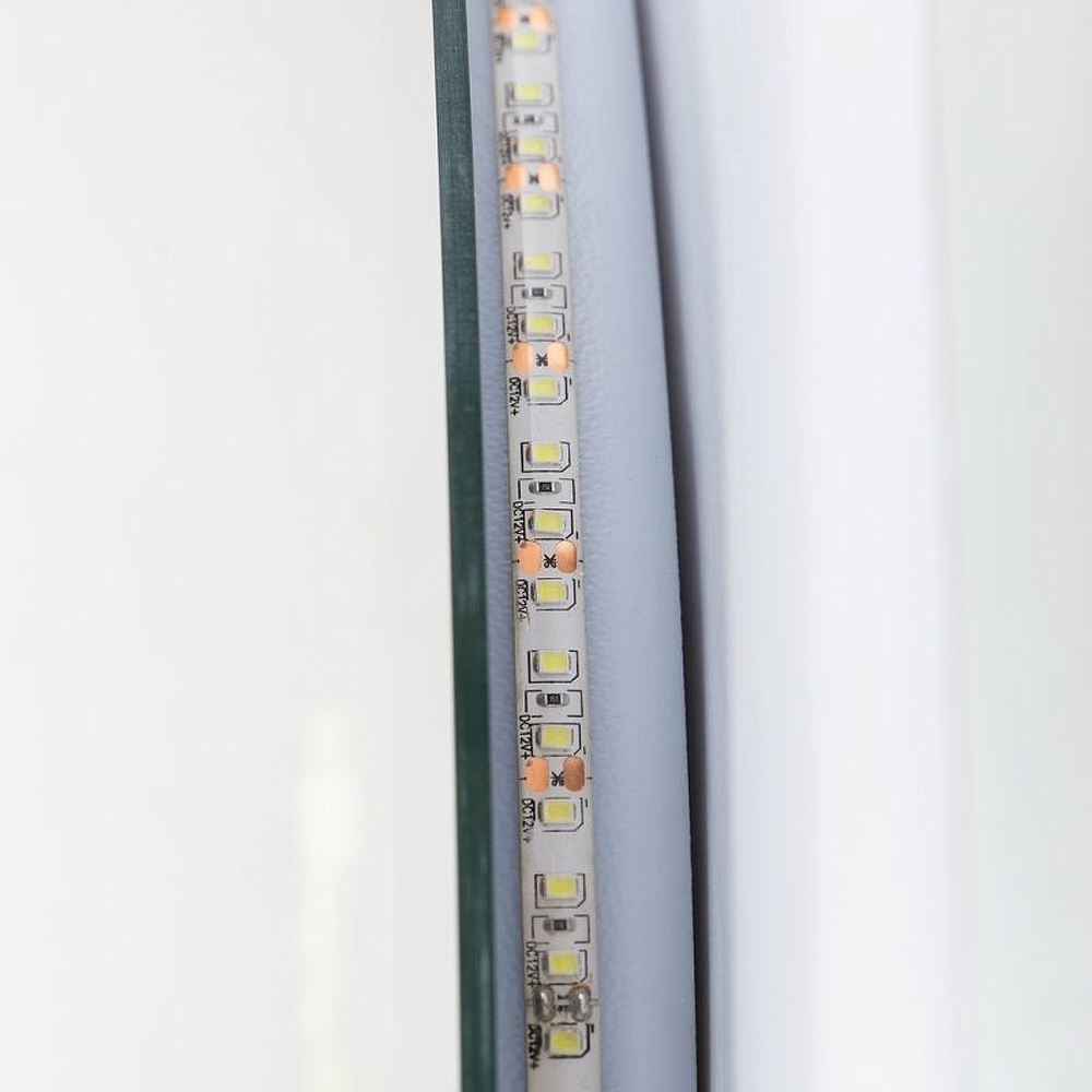 Зеркало Cezares Duet 120 CZR-SPC-DUET-1200-800-LED-TCH с подсветкой с лазерной гравировкой и сенсорным выключателем