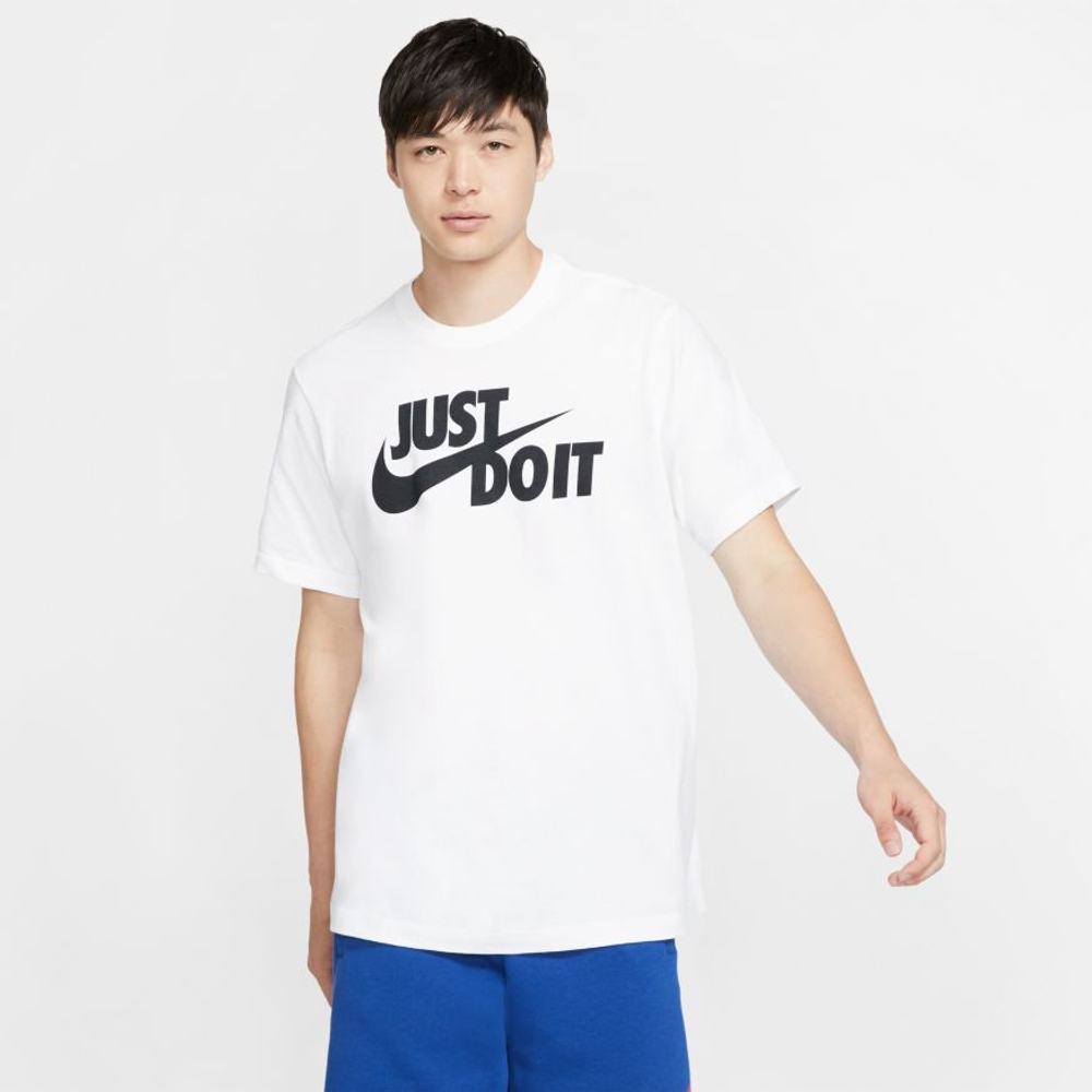 Мужская теннисная футболка Nike NSW Tee Just Do It Swoosh M - белый