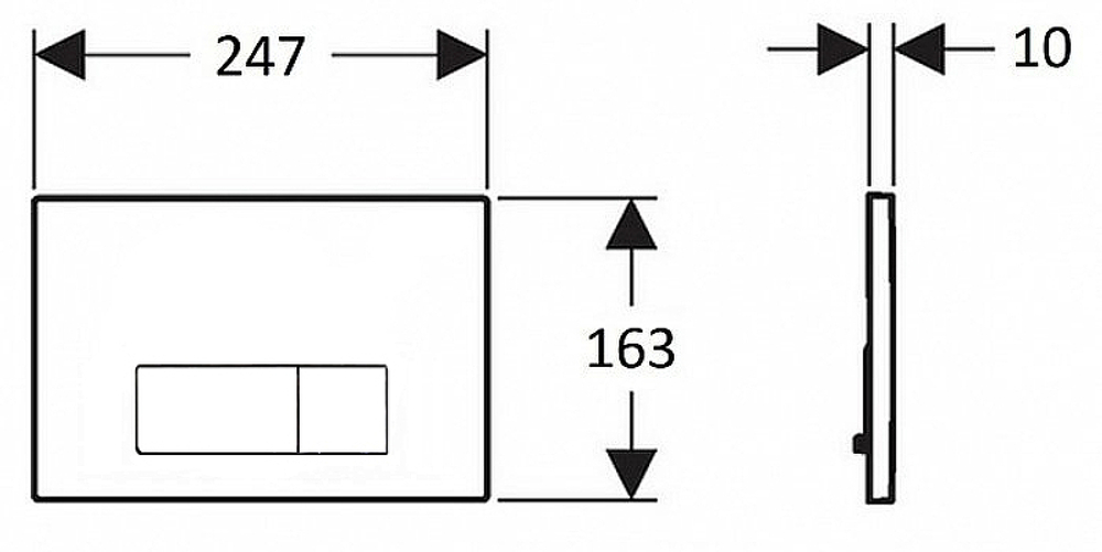 КНОПКА CREAVIT ARC АНТРАЦИТ МАТОВЫЙ Д/СМЫВА GP8002.04 03911