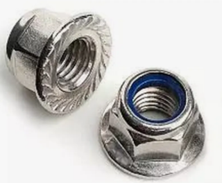 Гайка 12х1.75 (10) S=18 с нейлоновым кольцом фланцевая