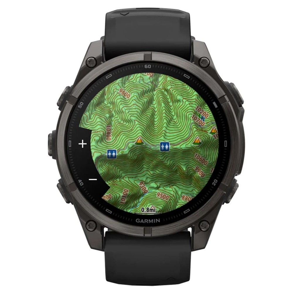 Garmin Fenix 9 — 47 мм AMOLED Carbon Gray DLC Titanium / Black
