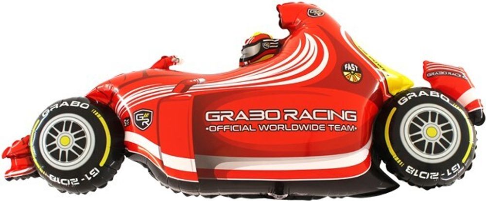 Gr (49''/124 см) Фигура, Гоночный автомобиль, Красный, 1 шт.