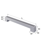 Конвектор напольный Royal Thermo STEP-80/130/1800-1-N-SS-LG-NA