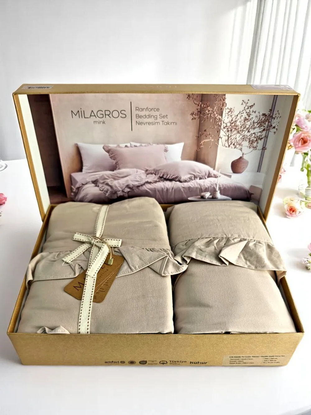 КПБ MAJOLİ Milagros MİNK Евро 200*220-2шт. 240-260, 50*70-2шт. Вар. Хлоп.