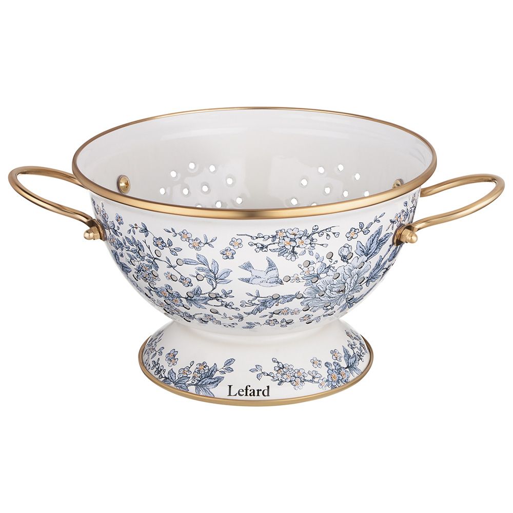 ДУРШЛАГ LEFARD ЭМАЛИРОВАННЫЙ, СЕРИЯ ROYAL GARDEN, 22*13 СМ