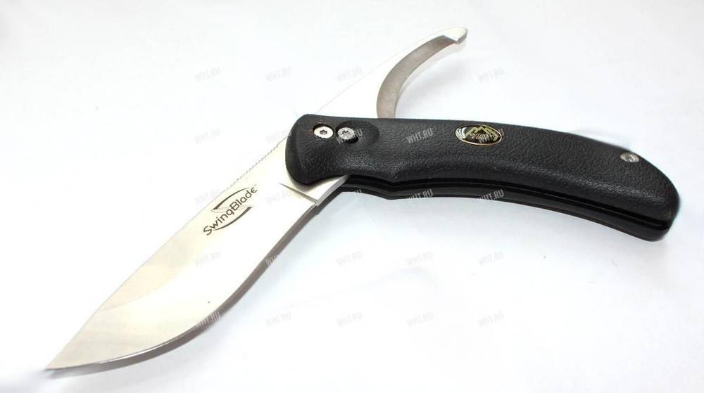 Нож OUTDOOR EDGE SWINGBLADE®, чёрная рукоять, упаковка - блистер