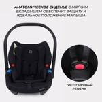 Детская коляска Rant Flex Therm Soft 3 в 1 с автокреслом Cruise Black Shine Brown