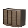 Комод Onix с отделкой из орехового шпона темного цвета, 100 x 80 см