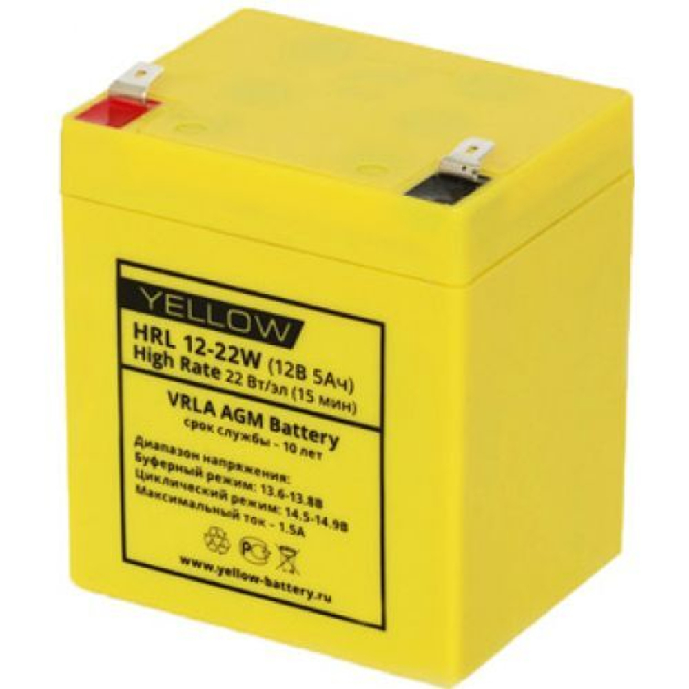 Аккумуляторная батарея Yellow HRL 12-22W