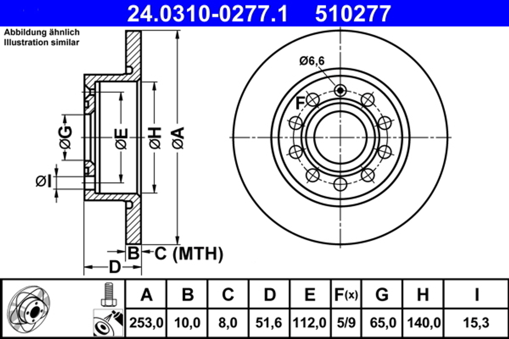 ATE - 24031002771-ATE - Brake Disc
