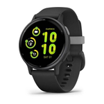 Смарт  часы Garmin Vivoactive 5 черные с серым безелем и силиконовым ремешком