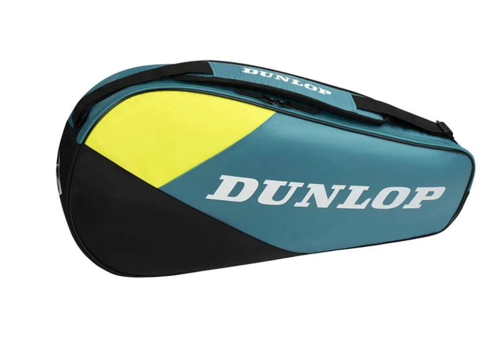 Сумка теннисная Dunlop D Tac SX-Club 3R - teal/black/yellow