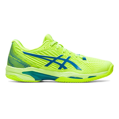 Женские теннисные кроссовки ASICS Solution Speed FF 2 Clay Court Shoe Women - Neon Green, Blue