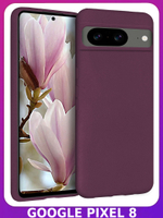 Мягкий Soft Touch чехол из силикона для GOOGLE PIXEL 8 (не 8A / 8 PRO!) с бархатной подкладкой