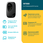 TP-Link M7000 Мобильный Wi Fi роутер N300 со встроенным модемом 4G LTE