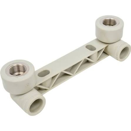 Комплект настенный двойной на планке Ду 20х1/2" FV-Plast (литой)
