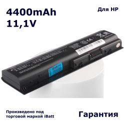 Аккумулятор iBatt 4400mAh, для HP- ENVY dv7-7264er Pavilion dv6-7051er m6-1040er Envy 15-j011sr 15-j015sr m6-1152er