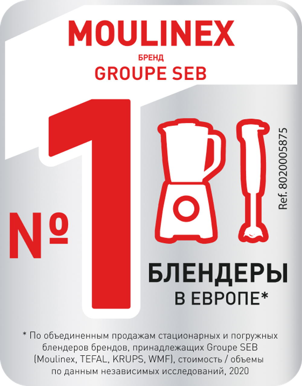 Высокоскоростной блендер Moulinex Perfectmix+ LM81G810