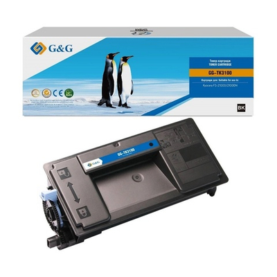 Тонер-картридж G&G, аналог Kyocera TK-3100 для M3040dn/M3540dn/FS2100 (12.5K)