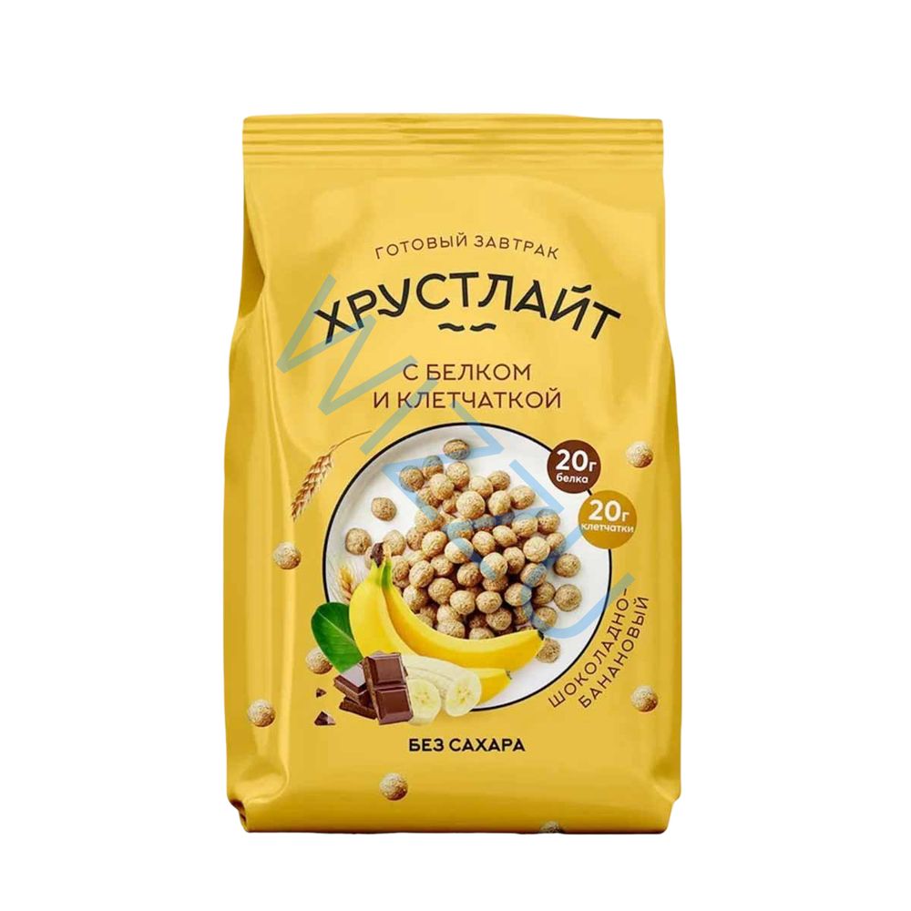 Завтрак Хрустлайт шоколадно-банановый с белком и клетчаткой 150гр