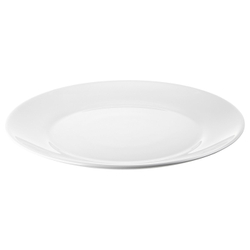 IKEA OFTAST  (ИКЕА ОФТАСТ)  -  Тарелка - белая 25 см