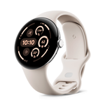 Умные часы Google Pixel Watch 3 Wi-Fi, 41mm, Polished Silver/Porcelain (Полированный серебристый корпус, ремешок фарфорового цвета)