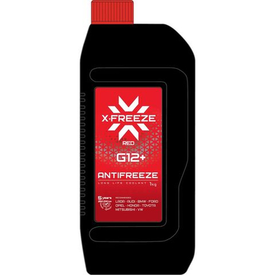 Антифриз X-FREEZE Antifreeze G12+ готовый -40C красный 1 кг 430140008
