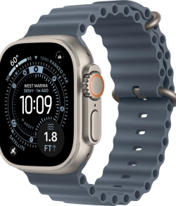 Смарт-часы Apple Watch Ultra 3 49 mm Natural Titanium case | ремешок Ocean Band | Anchor Blue