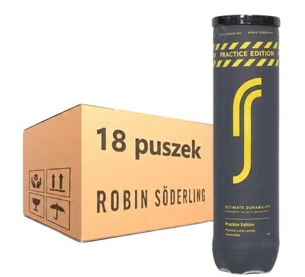 Коробка теннисных мячей Robin Soderling Practice Edition 18x4B