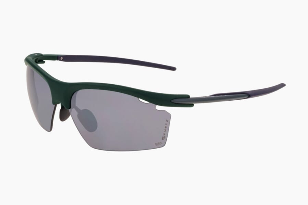 Спортивные очки с диоптриями Demetz Lazer-Run / Green Matt/ Purple Matt Grey with Silver Mirror Cat.3