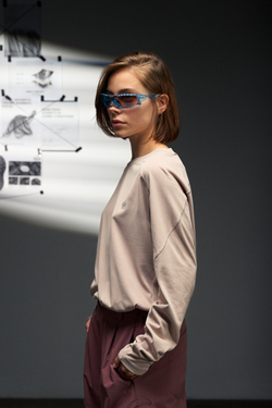 Лонгслив Blue Monte Structured Crew Neck Longsleeve "Pink"