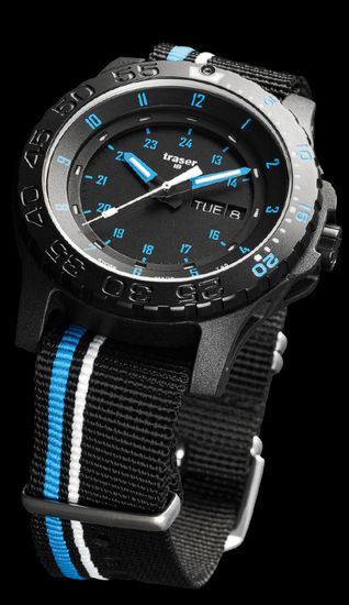 Швейцарские тактические часы Traser P66 BLUE INFINITY 105547