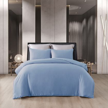 Постельное белье семейное Luxe Dream Infinity Blue T1026F