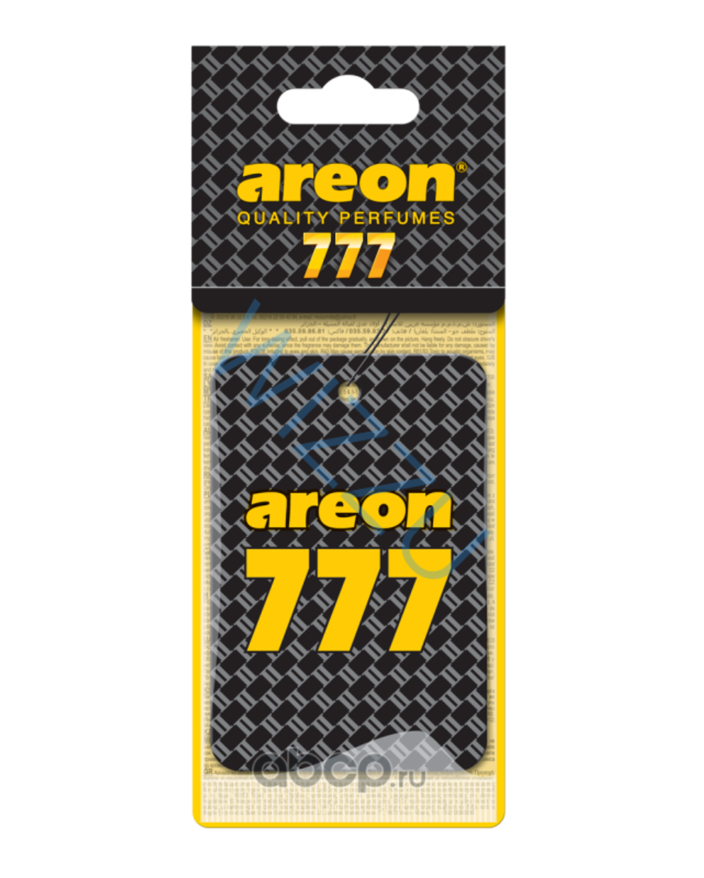 Ароматизаторы для автомобиля AREON  "777"  ( 1/120)
