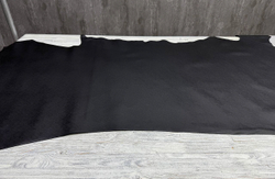 Сафьяно цв. Черный / Saffiano Royal Black, толщ. 1,1-1,3 мм, натуральная кожа