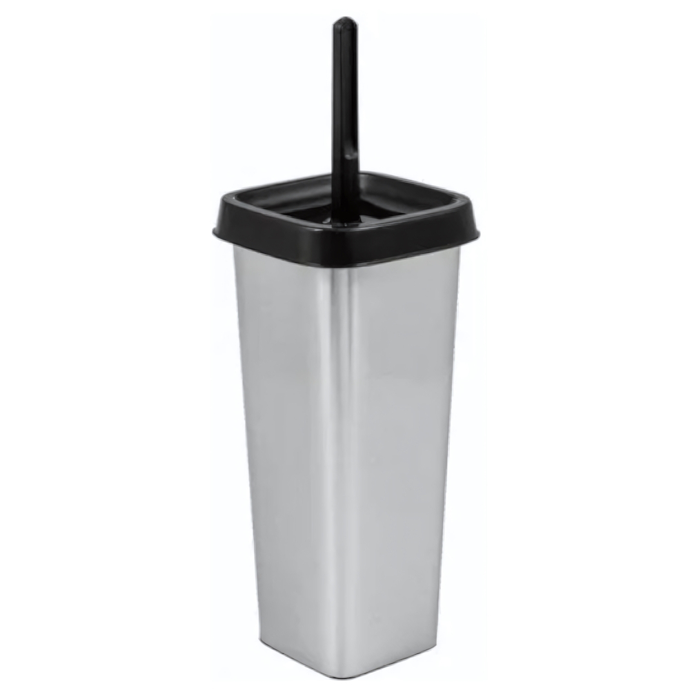 Ерш для унитаза пластиковый напольный металик Квадро Aquant AQ4111-8-MR