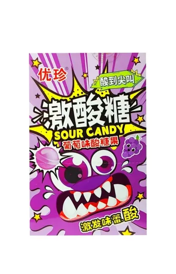 Кислая карамель YOUZHEN со вкусом винограда, 22 г (Китай)