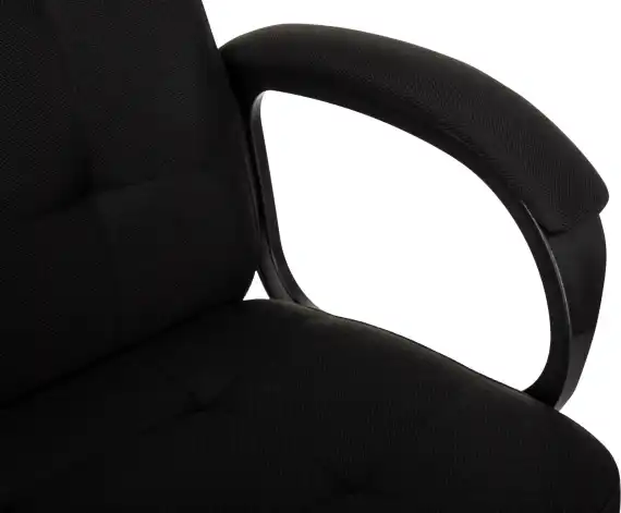 Кресло руководителя Бюрократ CH 002 Fabric черный 3C11 крестов. пластик