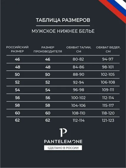 Трусы мужские боксеры для больших мужчин Pantelemone PMHB-071, темно-синий (60)
