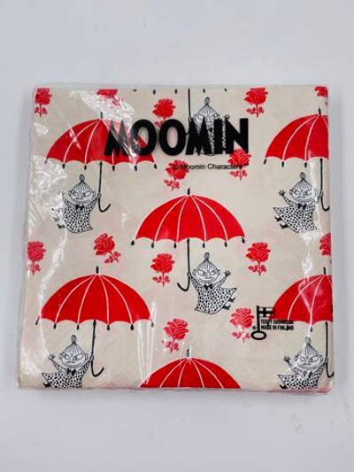 Салфетки бумажные Moomin, Little My red, 33х33 см, 20 салфеток (из Финляндии)