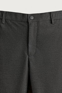 ZARA БРЮКИ SLIM FIT COMFORT, АНТРАЦИТОВО-СЕРЫЙ