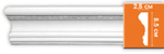 Молдинг гладкий Decomaster 97174F гибкий 85х25х2400мм