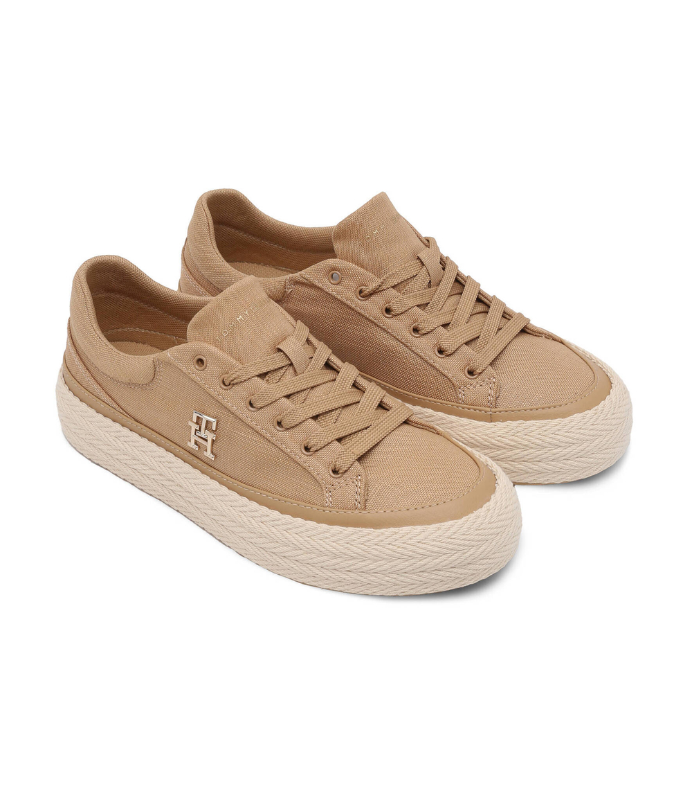 Льняное кроссовки VULC Tommy Hilfiger - бежевый(FW0FW07673)