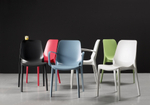 Кресло пластиковое Scab Design Ginevra, горчичный