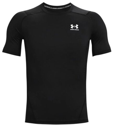 Мужская теннисная футболка Under Armour HeatGear Short Sleeve - чёрный/белый