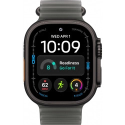 Смарт-часы Apple Watch Ultra 4 49 mm, Black Titanium Case | ремешок Ocean band | Translucent Black