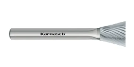 Борфреза твердосплавная Karnasch форма A, 6х18х6х50 мм, насечка HP-6, покрытие Blue-Tec, арт. 11.5004-065